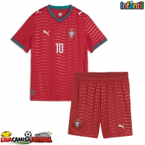 Camisa de Futebol Portugal Bernardo Silva #10 Equipamento Principal Infantil Mundo 2026 Manga Curta (+ Calças curtas)
